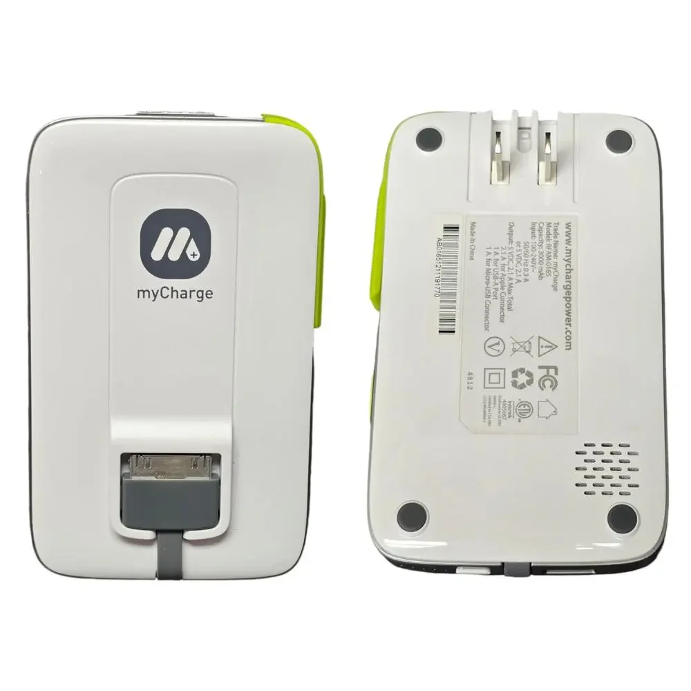 myCharge RFAM-0165 Portable Charger 3000 mAh Rechargeable Power Bank Electronics